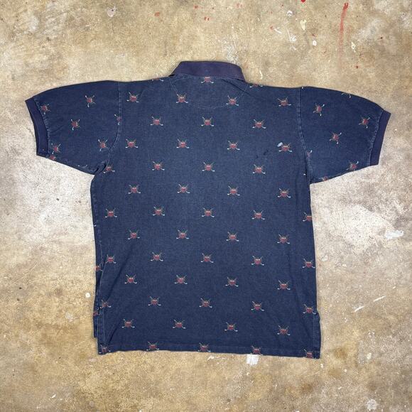 Vintage Polo Ralph Lauren Men’s Large‎ Golf Crest Polo Shirt USA Made Navy 90s - Picture 4 of 9